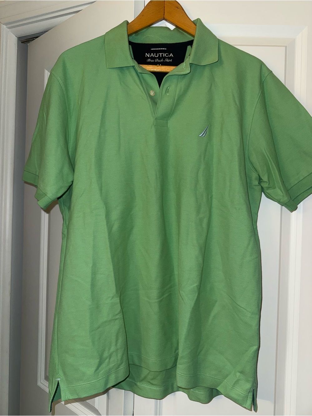 Nautica Men's Mint Green Short-Sleeve Polo